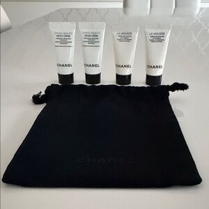 CHANEL Skincare Collection with Black Pouch